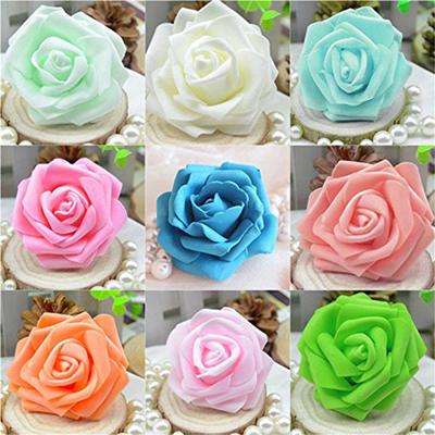 Pack of 50 Artificial Bionic Flowers PE Foam Simulation Roses Fake Flower Decorations Wedding Party Engagement Presents