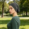 Headscarf Inner Hat Mercerized Cotton Soft Breathable Sweat-Wicking Base Hat High Elasticity No Pilling Fading Headscarf Liner