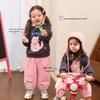 LUSON Baby Girls' Fleece-Lined Cartoon Print Sweatshirt