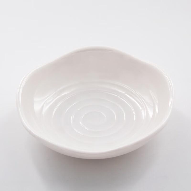 

Yangge Melamine B252 5-inch White Inner Plum Blossom Sauce/Side Dish