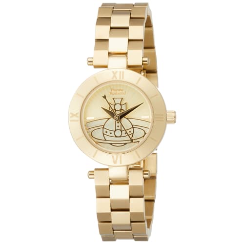 

Vivienne Westwood Westboune Watch, Gold Dial, Stainless Steel (YGPVD), Quartz Movement, VV092CPGD, Women s