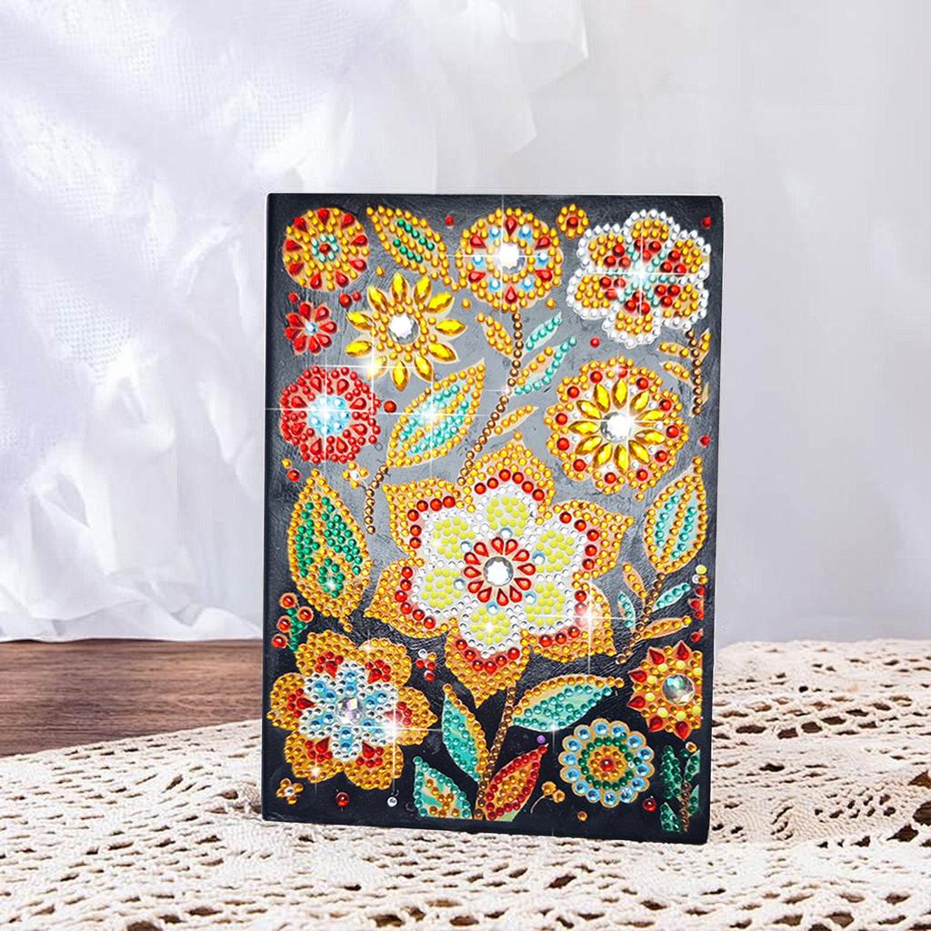 Handmade DIY Xian Porcelain Diamond Painting Notebook: Creative Educational Toy & Gift for Elementary Students, Teachers, and Kids with Stickers
