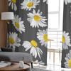Daisies Watercolor Texture Tulle Curtains Living Room Kitchen Chiffon Curtain Bedroom Balcony Sheer Curtain Fashion Home Decor
