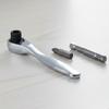 72Tooth Mini Quick Ratchet Wrench 1/4 Inch 6.35 Mm Socket Torque Wrench Anti-Slip Cr-V Steel Reversible Hexagonal Ratchet Wrench