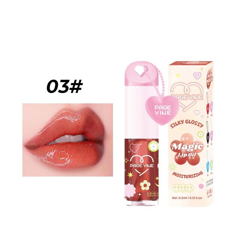 Mirror Pearl Lip Gloss Temperature Changing Soft Lip Oil Moisturizing Rich Lip Balm Waterproof Glass Liquid Lipstick Makeup