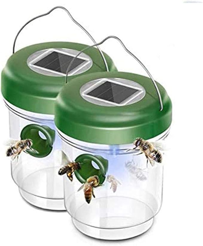 Solar Powered Hanging Bee Trap Simple To And Durable Option Easy To Clean