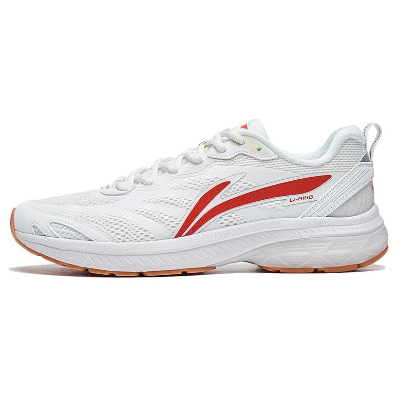 New LiNing Anti Slip Wear Resistant Low Top Running Shoes Women's White Red ARXT014-5