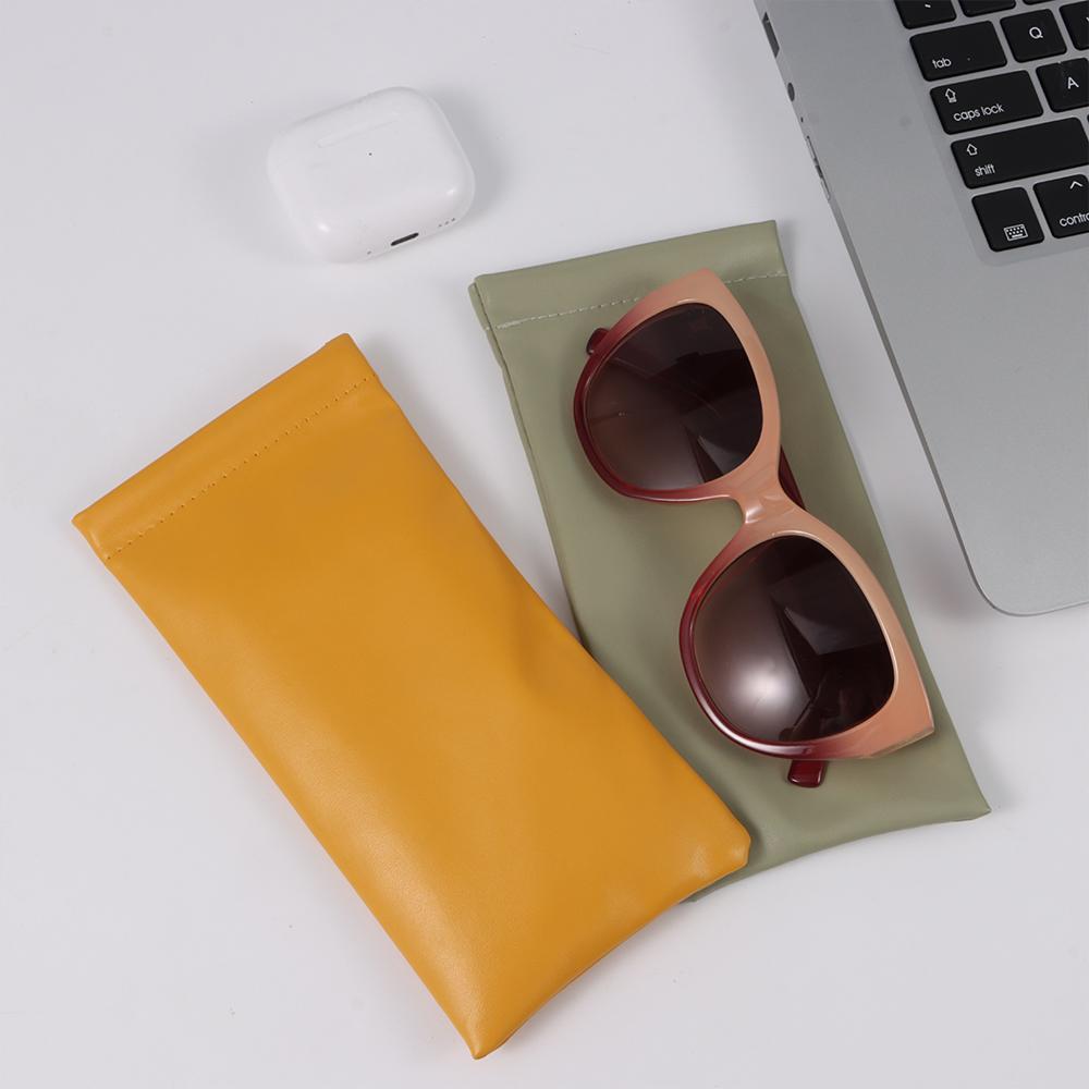 PU Eyewear Storage Bags Simple Waterproof Bag Case New Sun Glasses Pouch