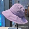 Bow big brim basin hat new fisherman hat children sweet versatile student fashion breathable sun hat