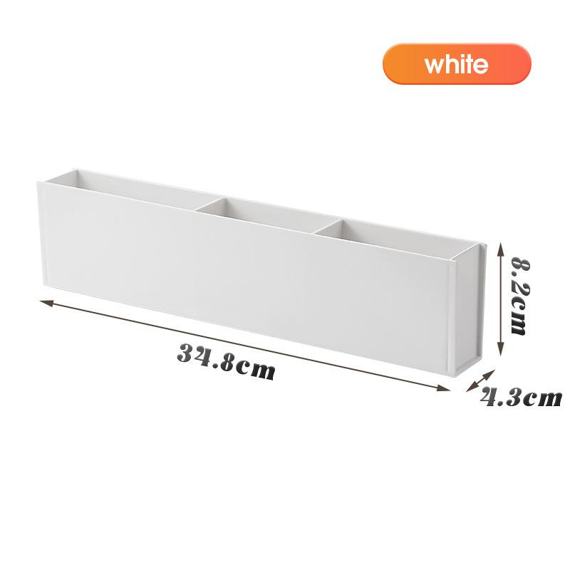 Wall Mounted Remote Control Organizer Box Space Saving TV Countertop Sorting Rack for Living Room Bedroom Hotel Room Use