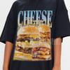 RETRO Cheeseburger Shirt, Cheeseburger Tees, Y2K Shirt, Funny Food Tees, Funny Meme Shirt, Foodlover, Gift for Her and Him