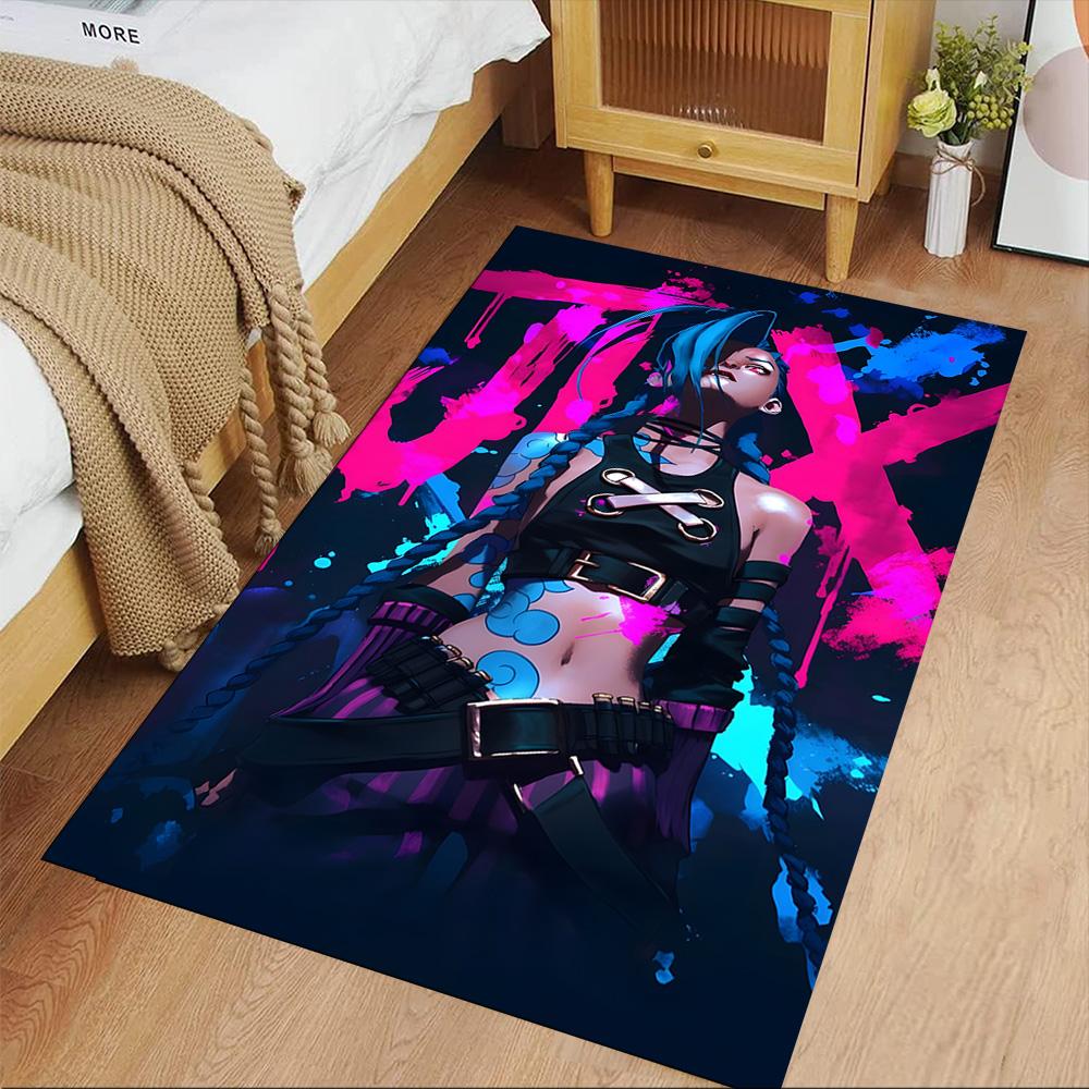 Cyberpunk Warrior Area Rug Suitable for Study Room Outdoor Decorate Room Hallway Anti-slip Rug Decorate Offices Perfect Gift for Friends & Family