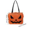 Pu Leather Halloween Tote Bag Gothic Demon Messenger Bag Funny Pumpkin Shoulder Bag  Women
