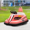 6V Electric Kids Bumper Car, 6V Spin Waltz Car, with Music, Horn, Lights - Pink