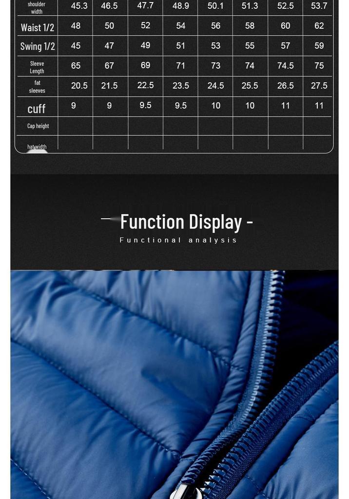 Men's Hooded Lightweight Cotton Jacket - Detachable Plus Size Casual Outerwear for Autumn/Winter