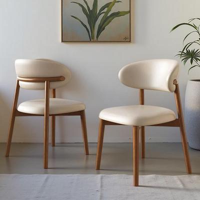 Italian Solid Wood Dining Chair with Backrest for Home, Dining Room, or Restaurant Use