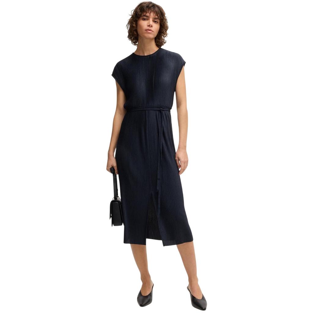 Boss Womens/Ladies Emaura Crew Neck Short-Sleeved Midi Dress