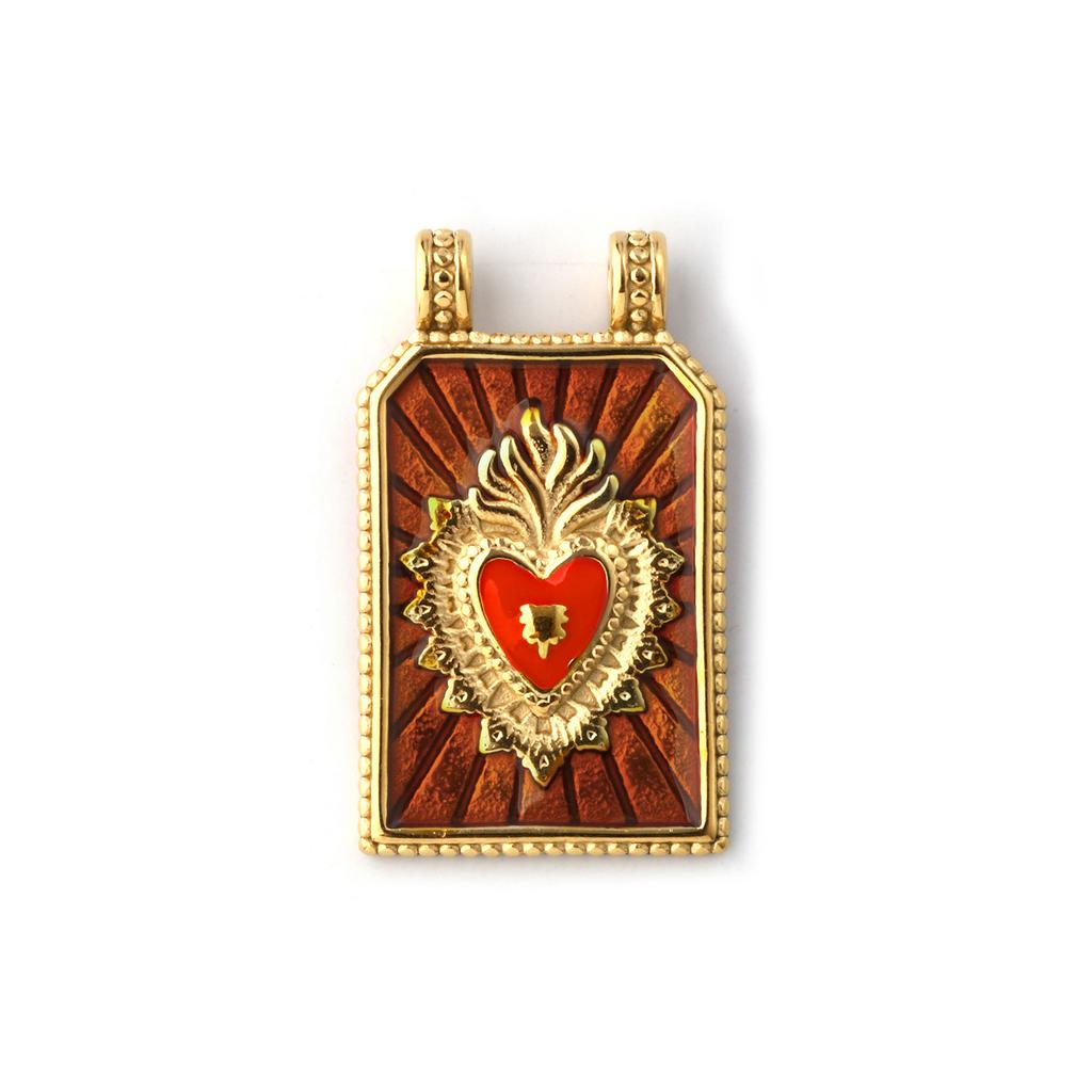 1 Piece Rhinestone Evil Eye Pendant 14K Real Gold Plated Stainless Steel Geometric Moon Charms For Jewelry Making DIY Finding