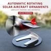 Solarbetriebenes drehendes Flugzeug Auto-Innenraum Armaturenbrett Flugzeugmodell Drehende Mini-Flugzeug-Ornamente für Auto Büro Wohnkultur