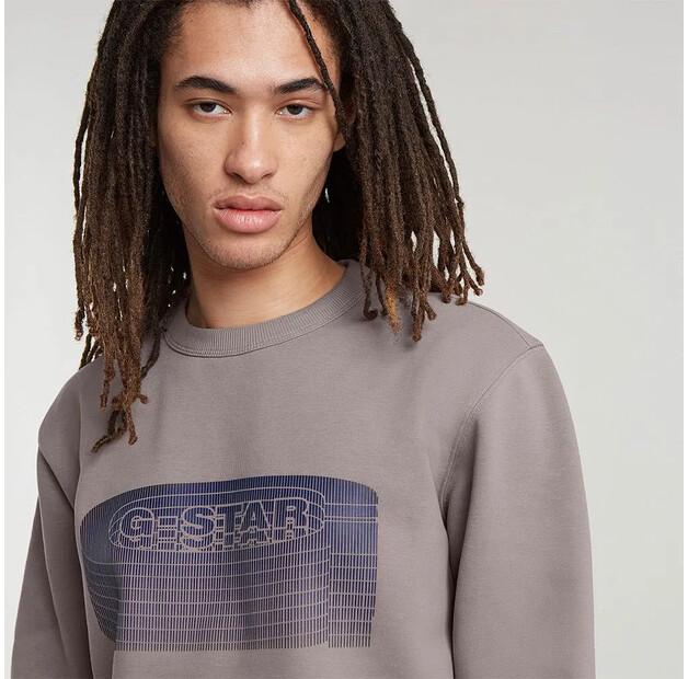 G-Star Stacked Old Skool Logo свитшот
