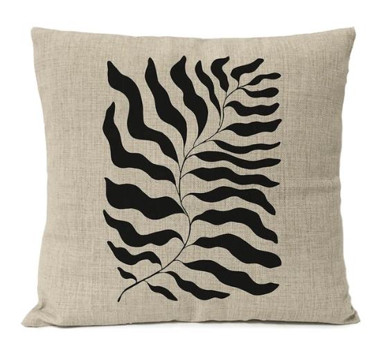 Home Decorative Black Geometric Linen Pillow Cover Boho Bohemia Throw Pillow Art Cushion Decoration Sofa Pillowcase 60x60