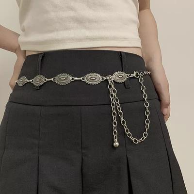 Retro Waist Chain Accessories Chain Dress Belt Women'S High-End Fashion Versatile Skirt Thin Belt Trend
