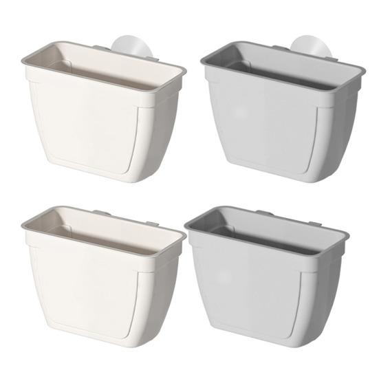 Sink Mount Kitchen Drainier Suction Cup Basket Large Capacity Simple Installation Kitchen Sink Cutlery Drainer Utensil Strainer