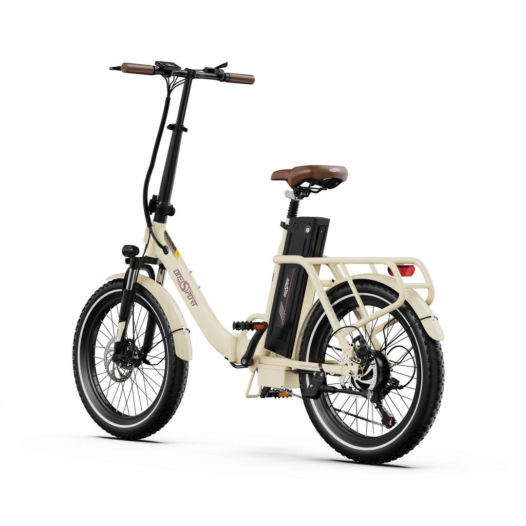 20" ONESPORT OT16-2 Foldable Electric Bike for Adults 250W, 48V17Ah, Top Speed 25km/h, LCD Display, Shimano 7-Speed, IPX5 Waterproof City Pedelec