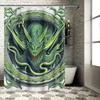 Epic Dragon Art Shower Curtain - Waterproof, Mildew-Resistant, Machine Washable For Fantasy-Themed Bathroom Decor