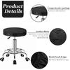 Round Stool Cover Leather, 2 Pack 13.4 Inches Round Faux Leather Stool Cover Waterproof Seat Cushion, Bar, Kitchen, Dining Room Slip Cover Home