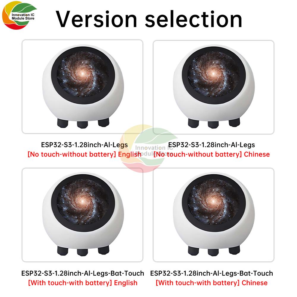 Upgraded ESP32-S3 Voice Module 1.28-Inch Display AI DeepSeek Smart Voice Robot ESP32-N16R8 with SD Card Playback WiFi Bluetooth