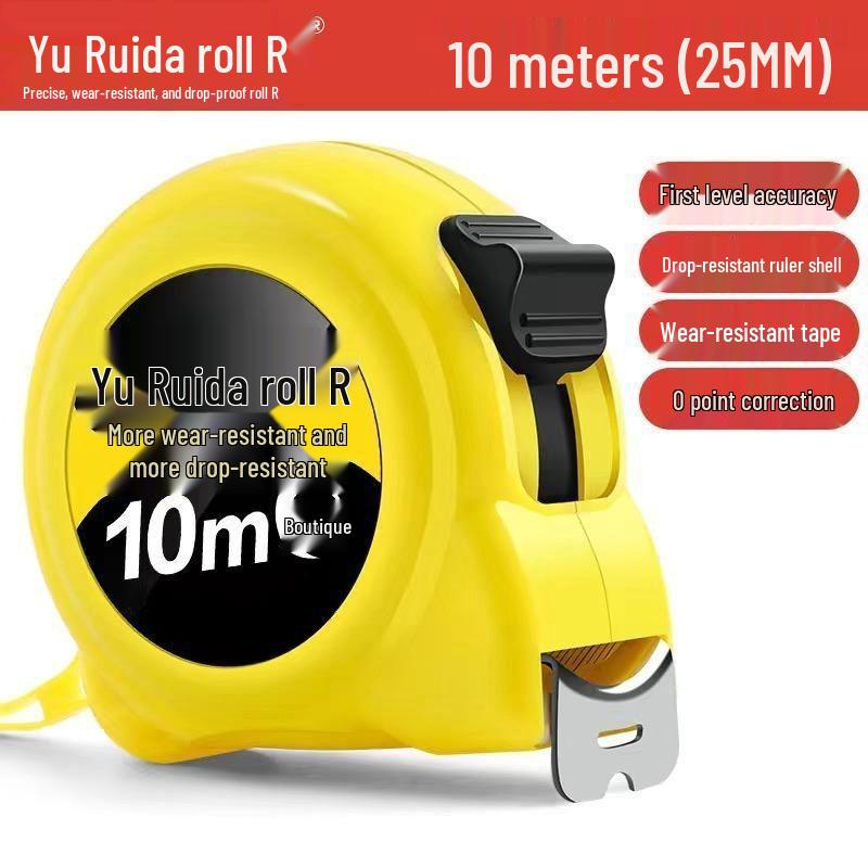 Durable Rustproof Waterproof Thickened Tape Measure & Ruler - Widened, Wear-resistant, 10m