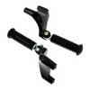 HDBUBALUS Motorcycle Tandem Steps Rear Passenger Footpegs for Harley Sportster 883 1200 48 72 XL 2004-2013