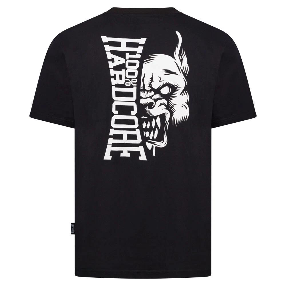100% HARDCORE Men’s “Essential” T-Shirt | Black Women Unisex Gabber Back Print