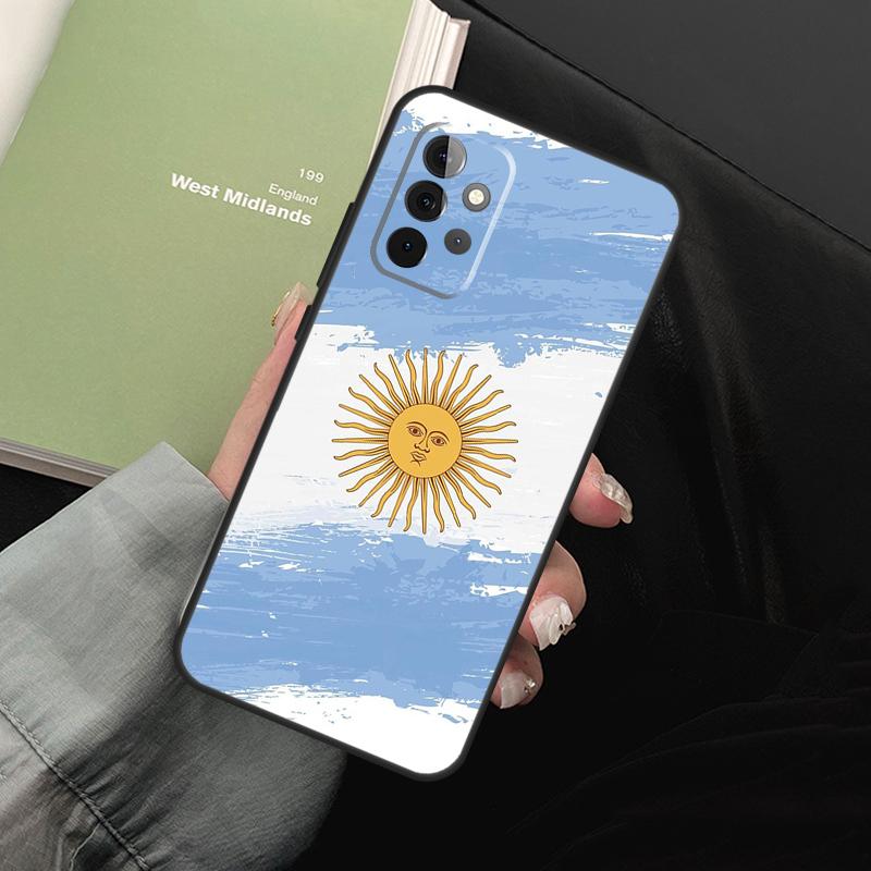 Argentina Flag For Samsung Galaxy A36 A56 A26 A16 A15 A55 A53 A33 A35 A22 A32 A52 A54 A34 A14 A05 A06 Case