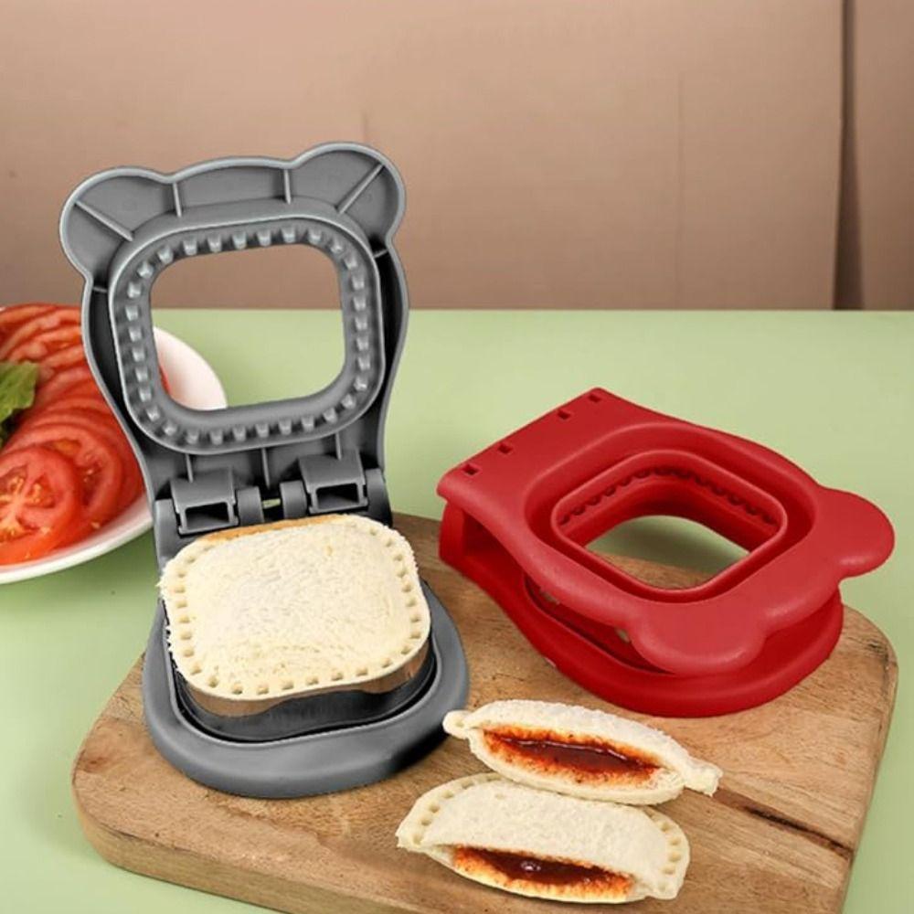 Bear Shape Sandwich Press Mould Stainless Steel Bread Mold Kawaii Toast Cutter  Pastry