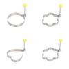 Round Egg Frying Mold Dishwasher Safe Stainless Steel Nonstick Ring For Perfect Sunny Side Up Eggs