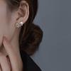 Shiny Zirconia Eight-Pointed Star Stud Earrings: Korean-Japanese Retro Hip Hop Fashion for Women