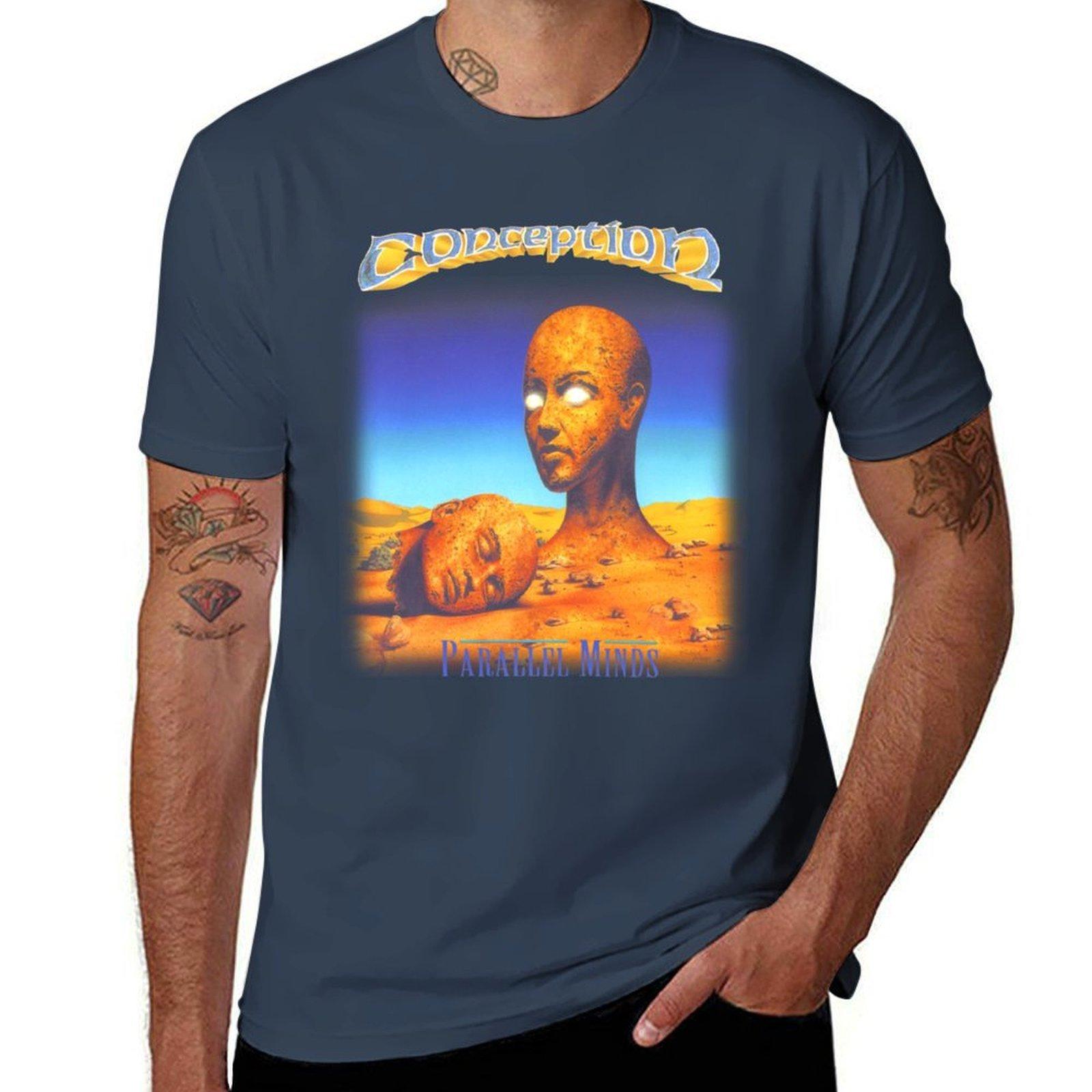 Conception Parallel Minds Tshirt Basic Plain Short Sleeve Crew Neck Tee S