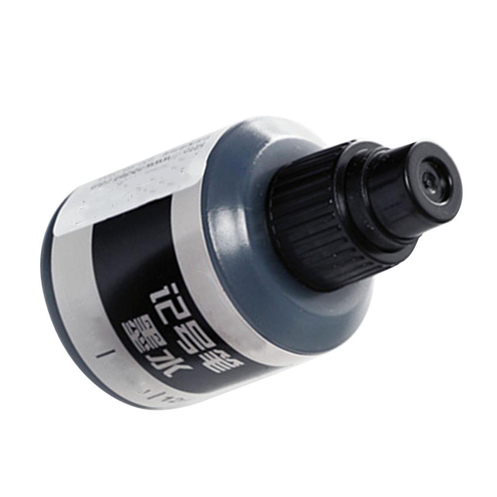 Marker Ink Waterproof Fade Resistant Quick Refilling Oil Marker Refill Ink with Drop Dispensing System 12ml Black