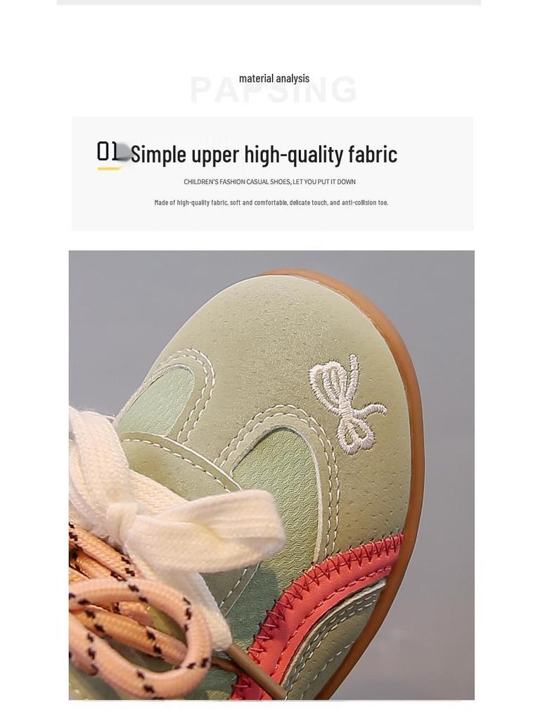 Girls' Breathable Mesh Sports Shoes for Kids - Autumn 2025 Casual Running Sneakers