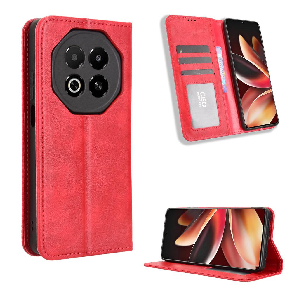 For Meizu Note 16 Leather Case Wallet Stand Retro Texture Phone Cover