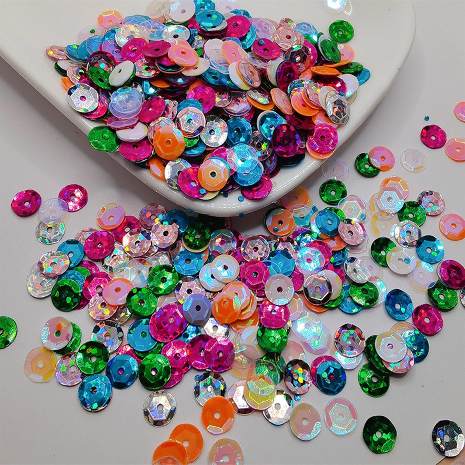 

10 г 4 мм 5 мм 6 мм 8 мм 10 мм чашка ПВХ блестки блестящие пайетки для одежды, шляпы, обуви. Дети DIY. Поделки ручной работы аксессуары One Size