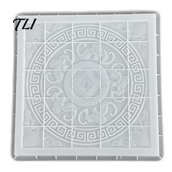 Reusable Concrete Stepping Stone Mold Path Mold, DIY Pavement Cement Mould, Resin Casting for Backyard Garden Patio Walkway Making Outdoor