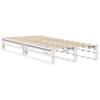 Vidaxl Bed Frame Without Mattress, White, 90X200 Cm, Solid Pine Wood