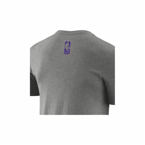 Nike NBA Kollaboration Herren Rundhals Kurzarm T-Shirt in Grau