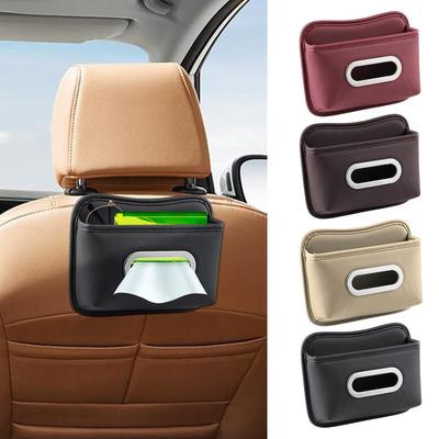 Auto-Taschentuchbox Leder Klebstoff Fahrzeugzubehör Auto-Serviettenhalter Für Sitzlehne Armlehne Konsole Sonnenblende SUV LKW Zuhause