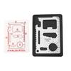 11 in 1 Outdoor Pocket Tool Stainless Steel Lifesaving Card EDC Survival Tool