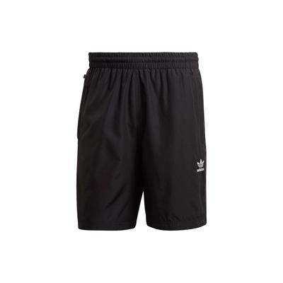 Originals Estampado Logo Trébol Sólido Pantalones Cortos Casuales Deportivos de Pierna Recta para Hombre Parte Inferior Negro HL9391