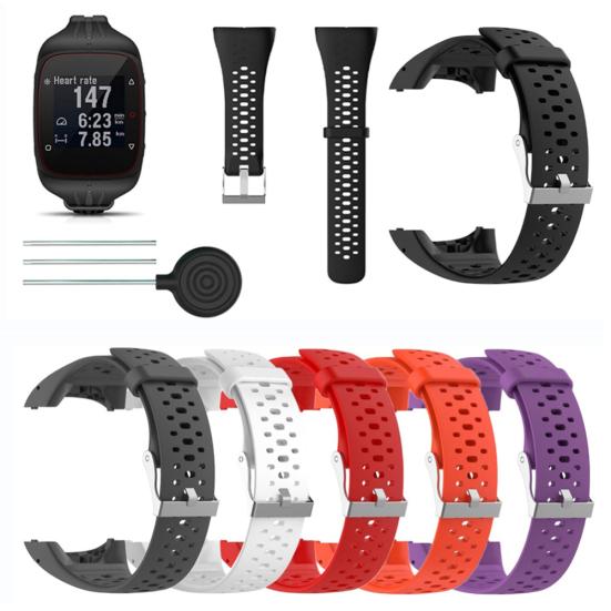 Replacement Silicone Watchband Wrist Strap for Polar M430 M400 Running Watch